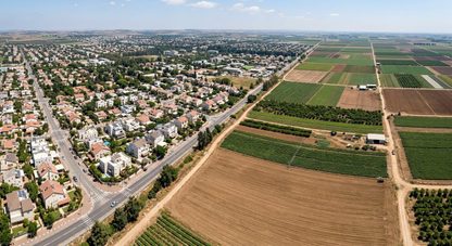 למכירה קרקע חקלאית צמודת דופן