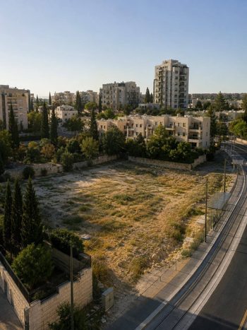 למכירה קרקע לבניית בניין מגורים 22 יחי'
