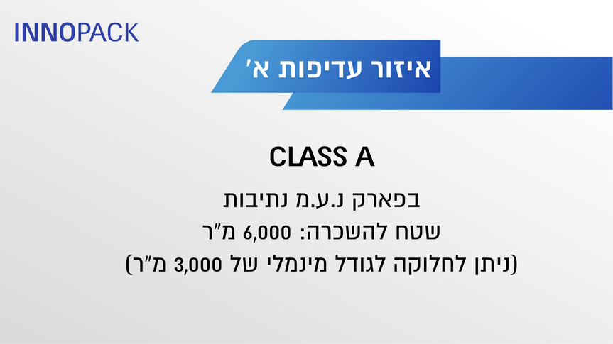 להשכרה מבנה תעשייה ואחסנה בנתיבות נ.ע.מ
