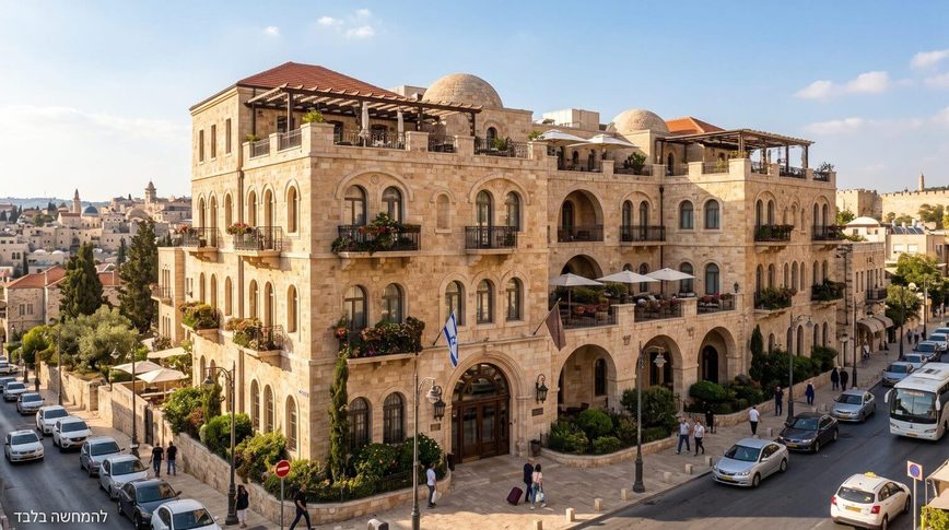 מלון היסטורי ומפואר למכירה בירושלים